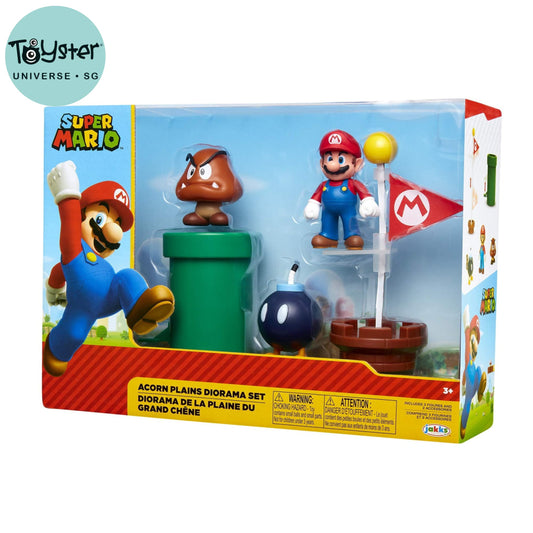 Nintendo Super Mario 2.5’’ Acorn Plains Diorama Set Nintendo