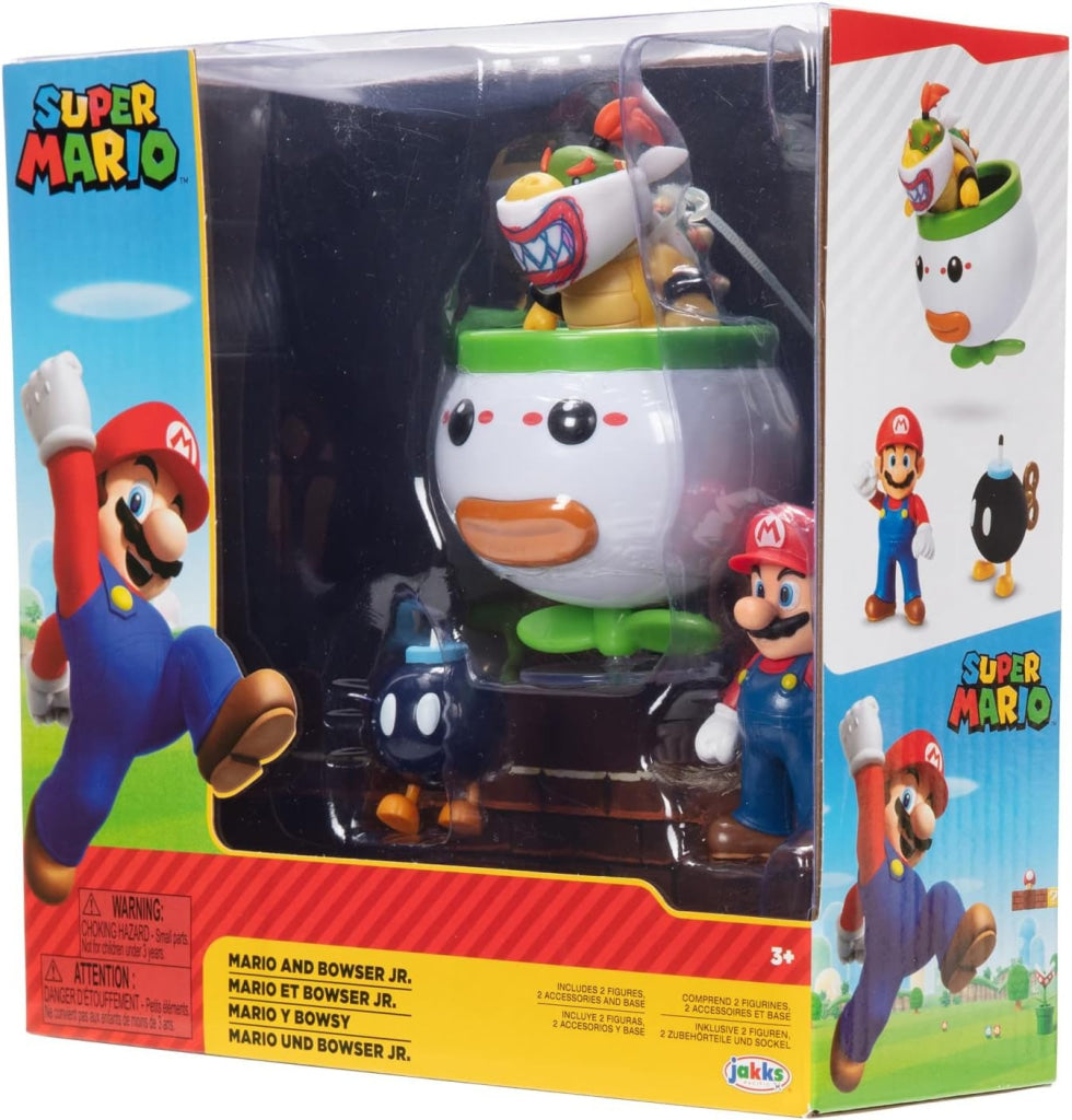 Nintendo Super Mario 2pk - Mario and Bowser Jr. Clown Car - Nintendo