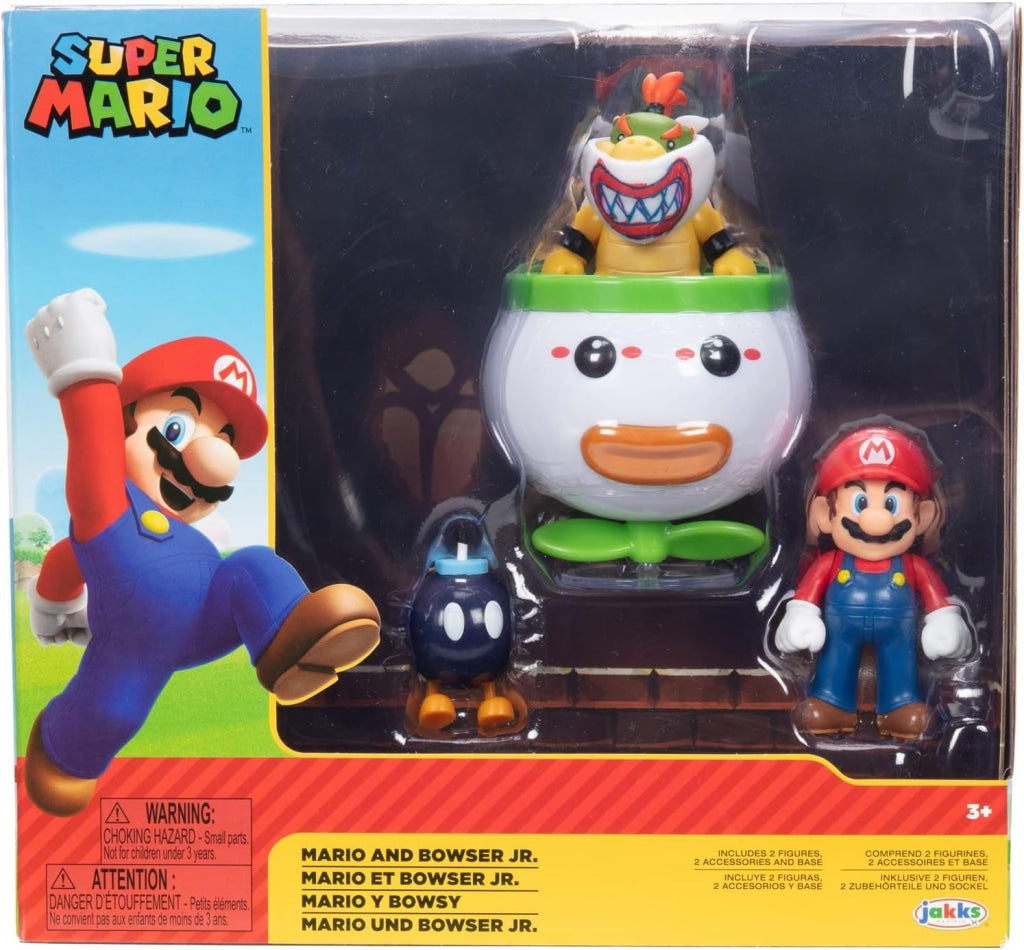 Nintendo Super Mario 2pk - Mario and Bowser Jr. Clown Car - Nintendo
