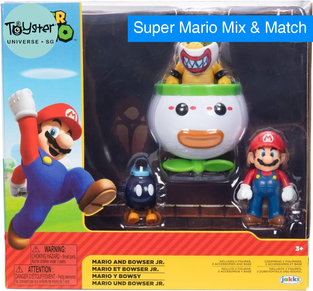 Nintendo Super Mario 2pk - Mario and Bowser Jr. Clown Car - Nintendo