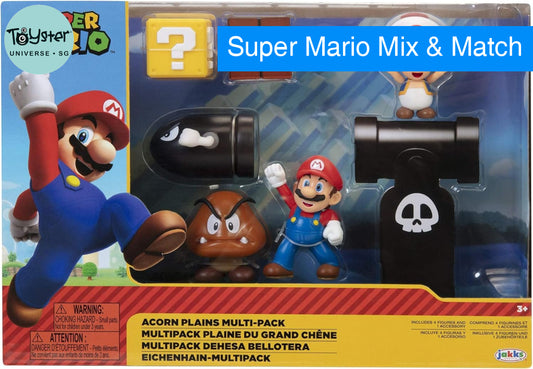 Nintendo Super Mario Acorn Plains 2.5” Figure Multipack Diorama Set Nintendo