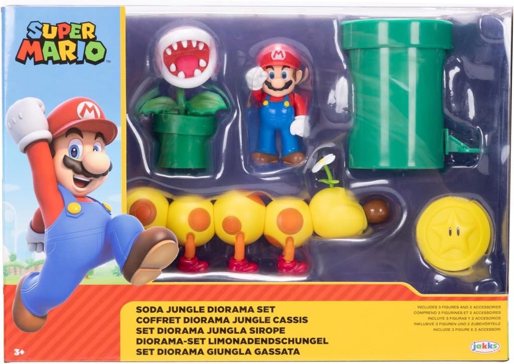 Nintendo Super Mario Soda Jungle Diorama Set Nintendo
