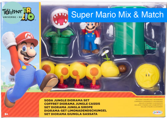 Nintendo Super Mario Soda Jungle Diorama Set Nintendo