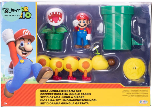 Nintendo Super Mario Soda Jungle Diorama Set Nintendo