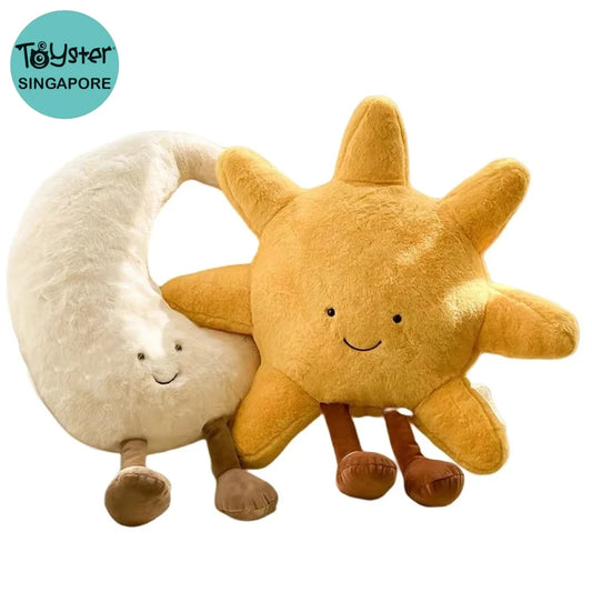 Nordic Smiling Face Moon Sun Plushie