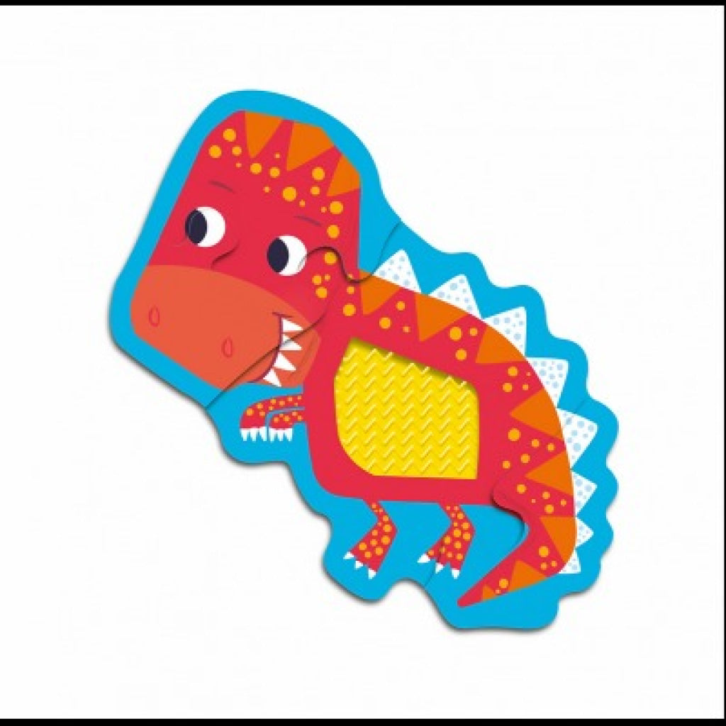 North Parade - Touch And Feel Puzzle Book Set Dinosaurs Touch And Feel