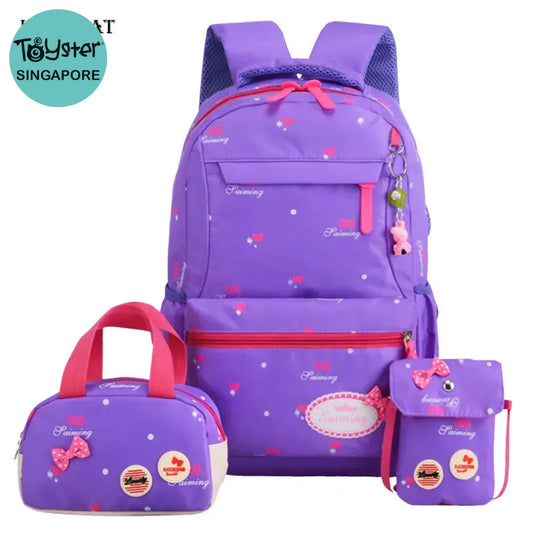 Orthopedic Backpack Satchel Kids Purple