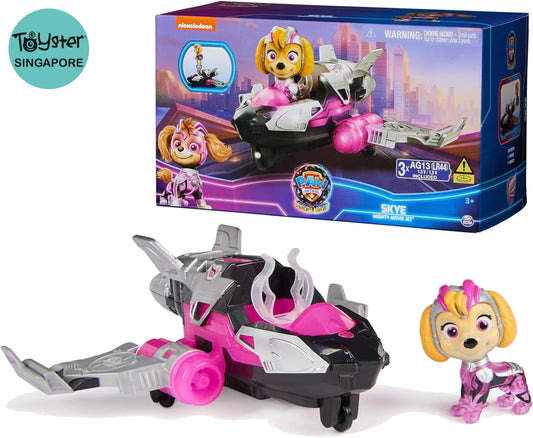 Paw Patrol Airplane Toy With Skye Mighty Pups Action Figure Lights And Sounds