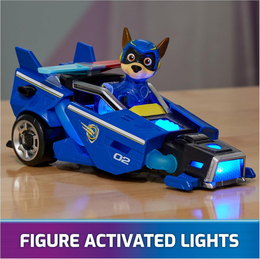 Paw Patrol Toy Car With Chase Mighty Pups Action Figure Lights And Sounds