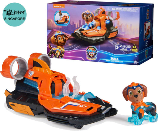 Paw Patrol Toy Jet Boat With Zuma Mighty Pups Action Figure Lights And Sounds
