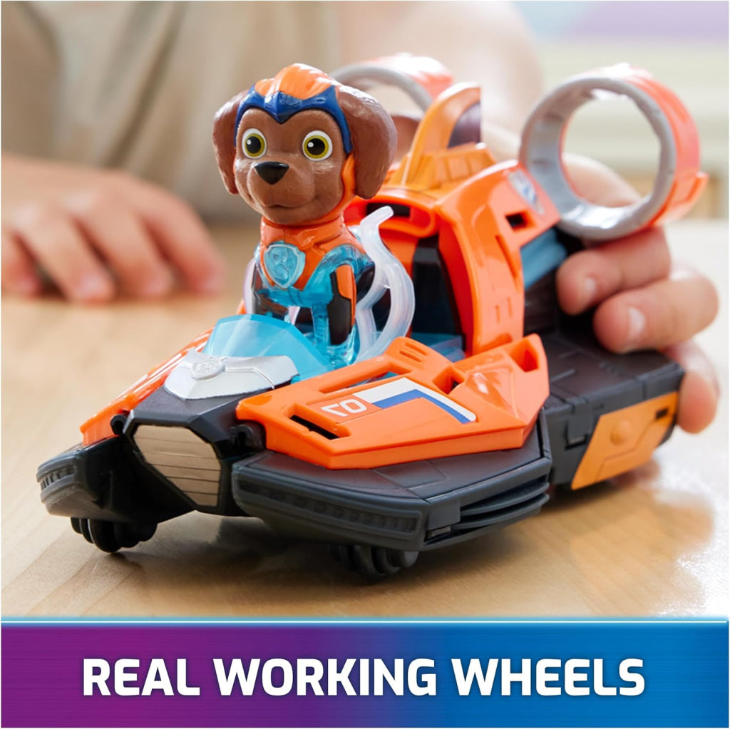 Paw Patrol Toy Jet Boat With Zuma Mighty Pups Action Figure Lights And Sounds