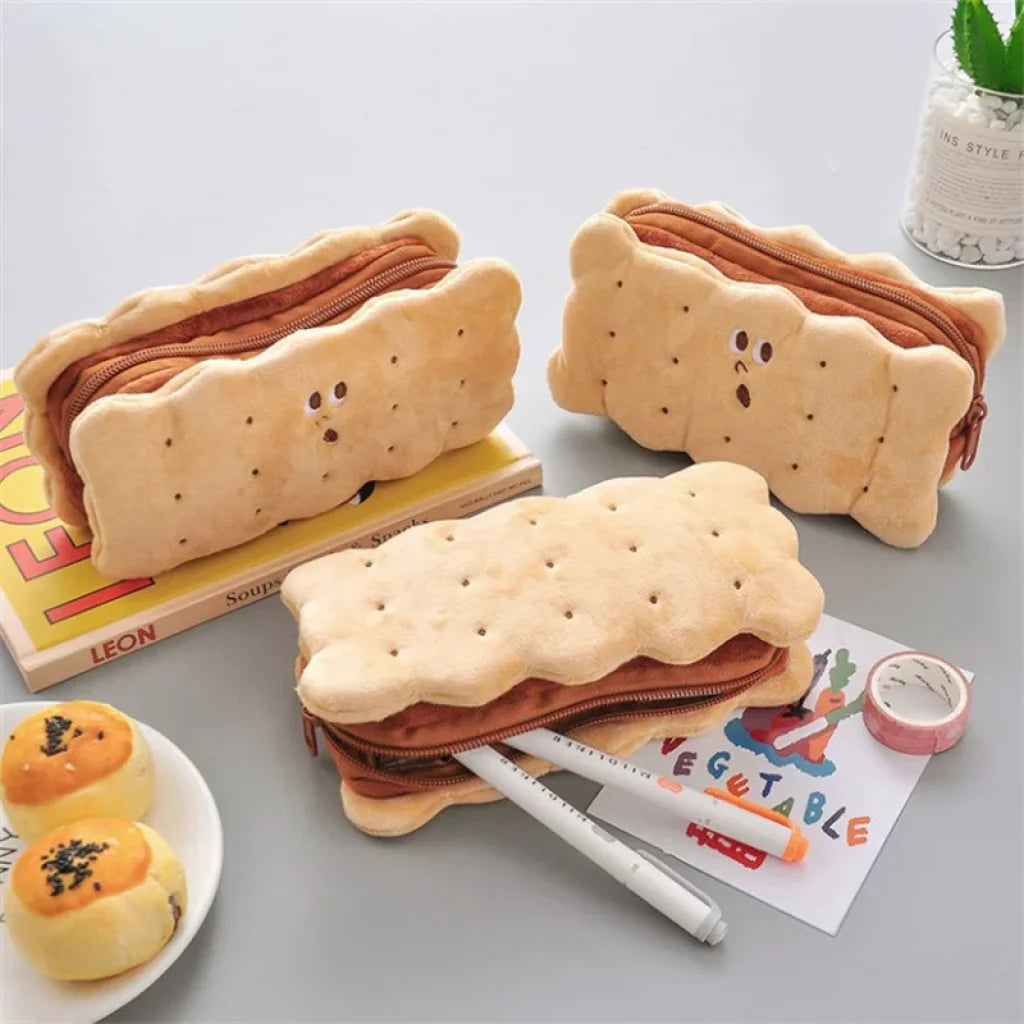 Pencil Case Plush Cookies