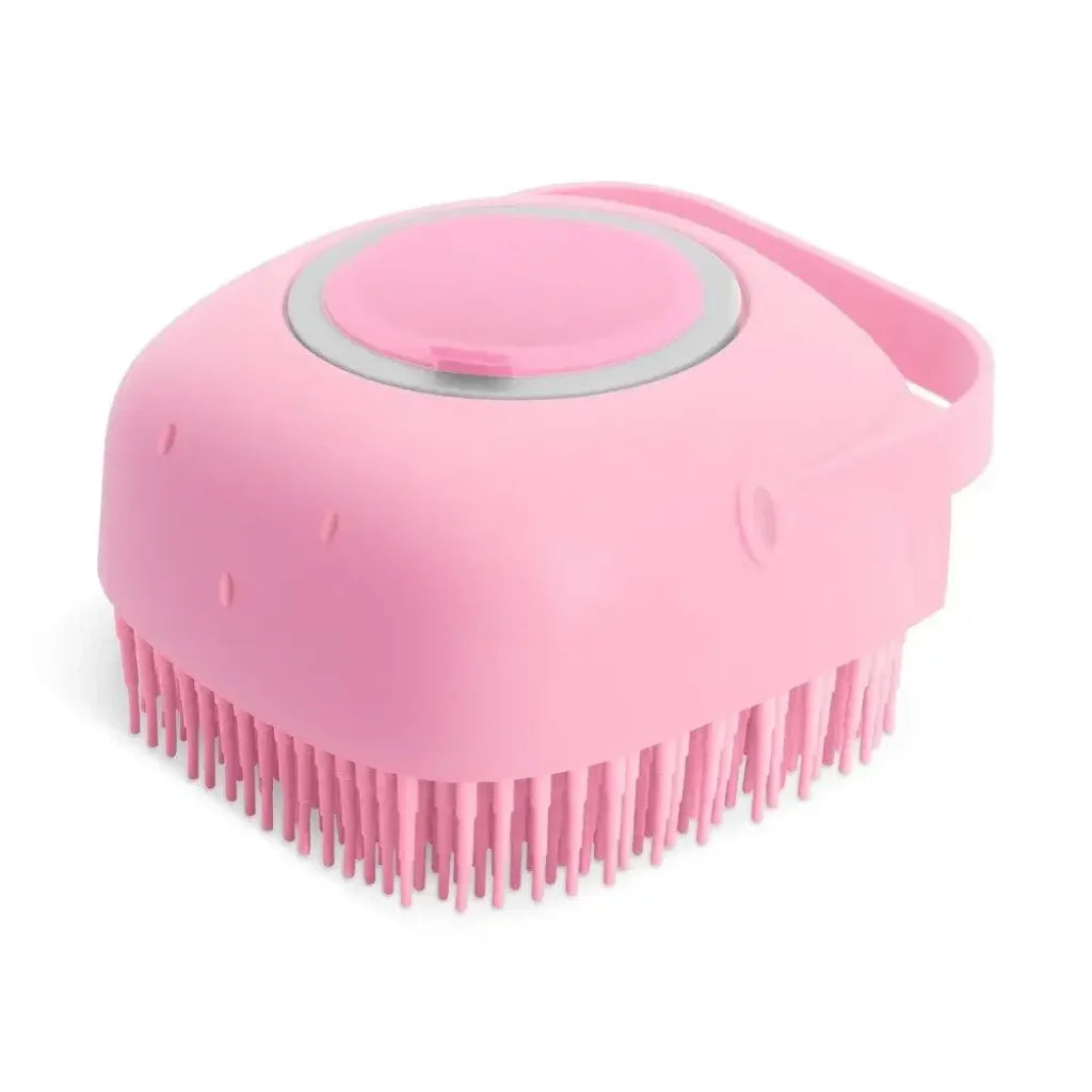 Pet Dog Shampoo Brush - pink