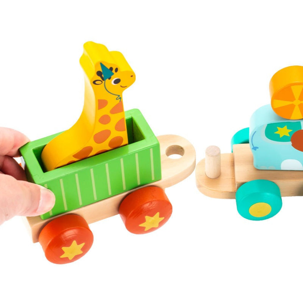 PHOOHI Wooden Animal train - PHOOHI