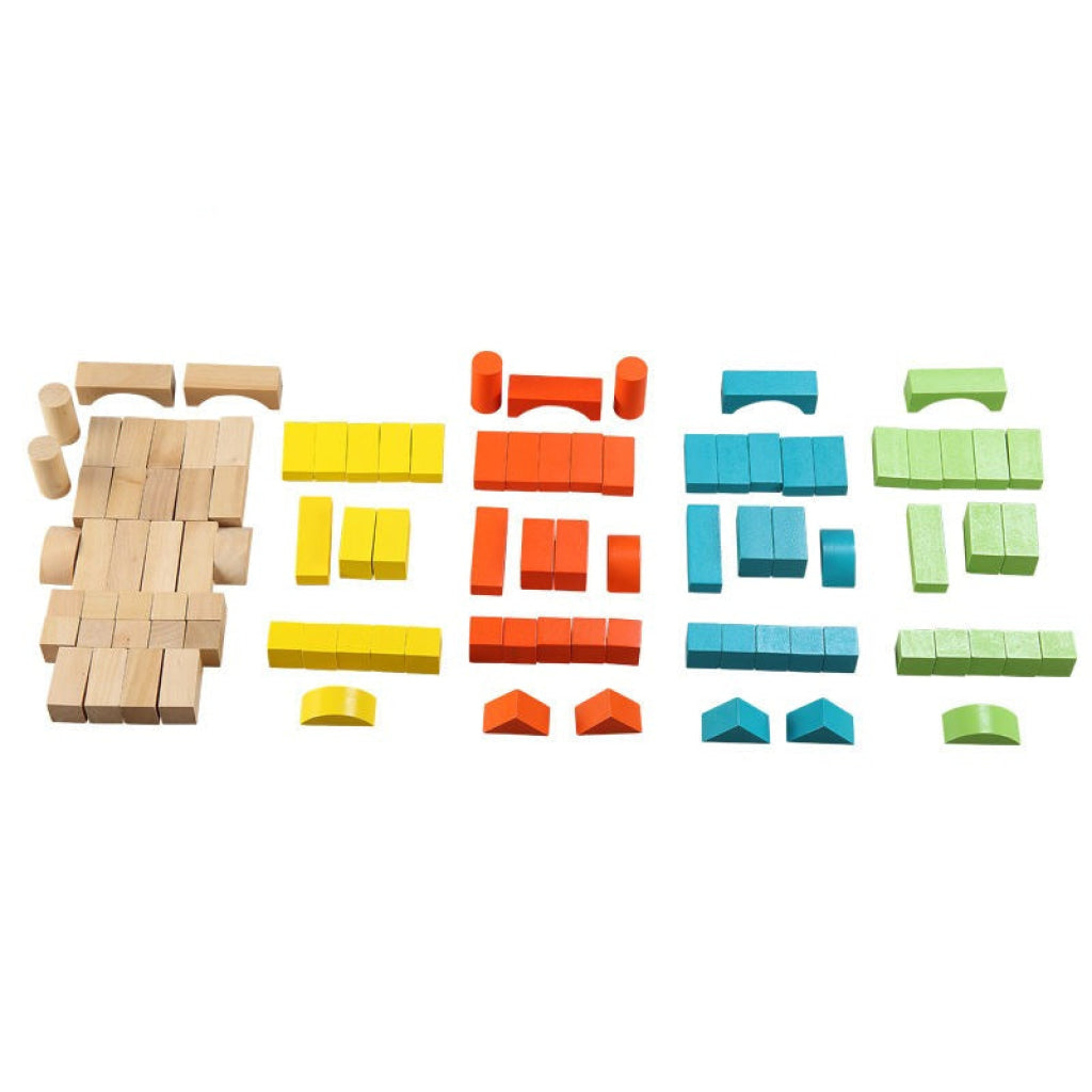 PHOOHI Wooden Classic 100pcs Blocks - PHOOHI