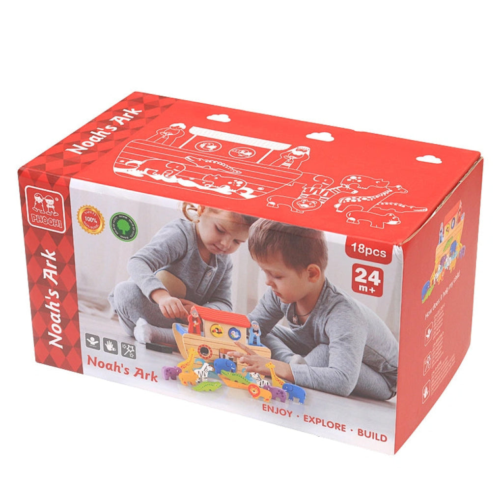 PHOOHI Wooden Noah’s Ark - PHOOHI