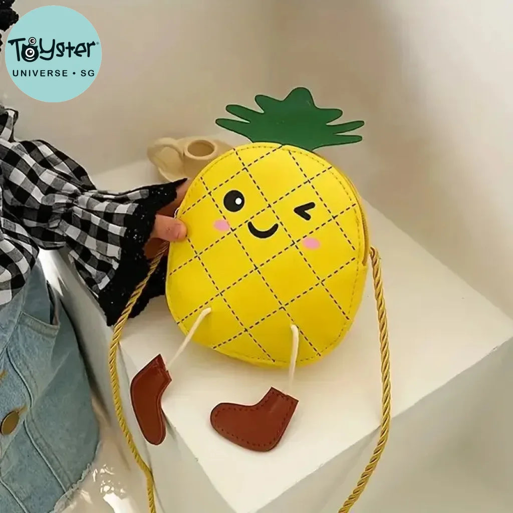 Pineapple Shape Cartoon Mini Versatile Shoulder Bag