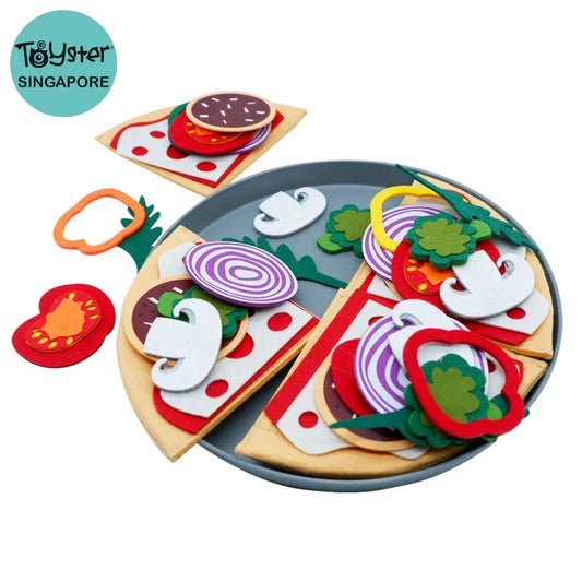 Play Kitchen Felt Pizza Toys