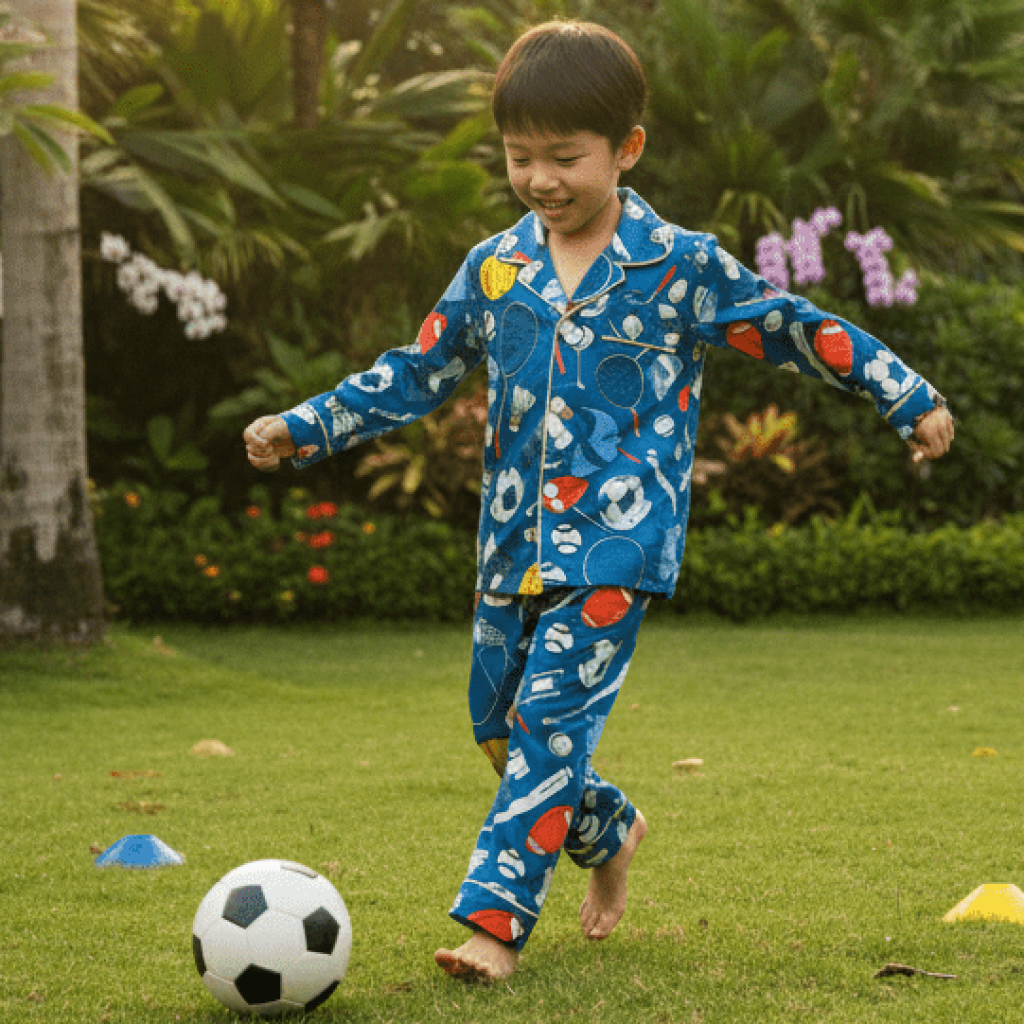 Playful Football Kids Pyjamas - Pyjamas
