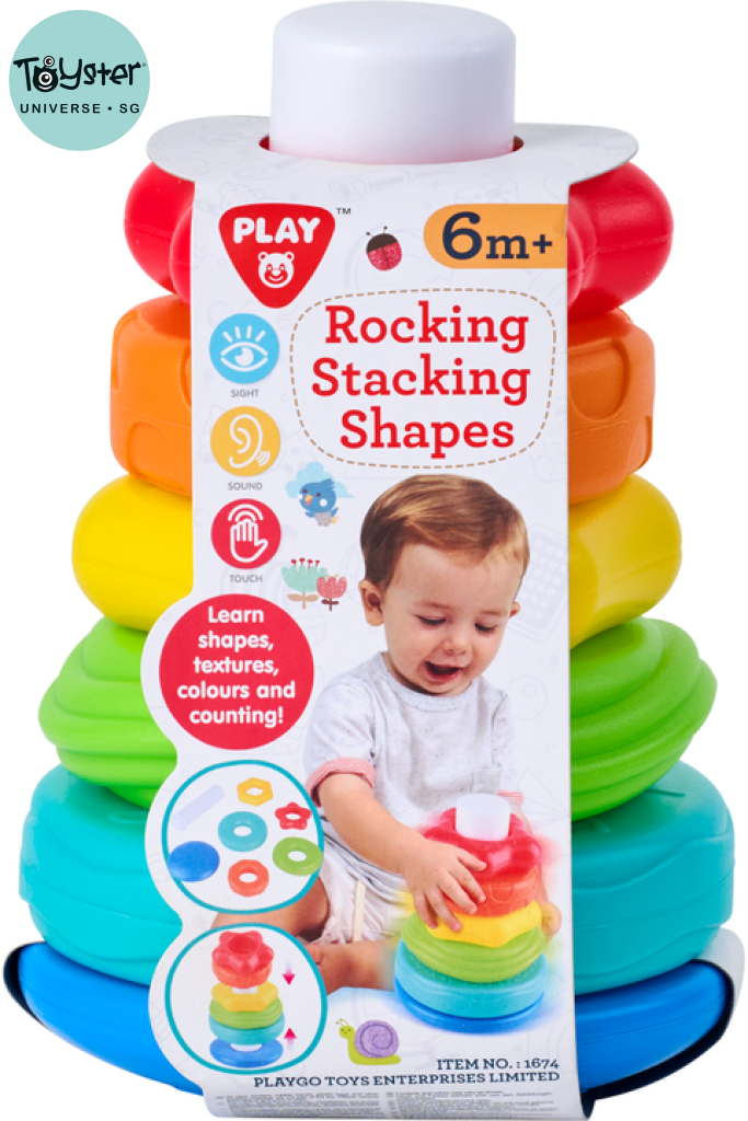 TOYSTER SG - Playgo Rocking Stacking Shapes – Toyster Universe Singapore