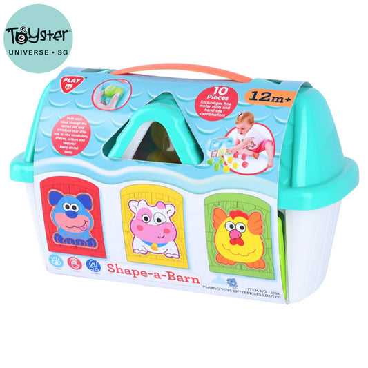 Playgo Shapes & Lock Barn - Playgo