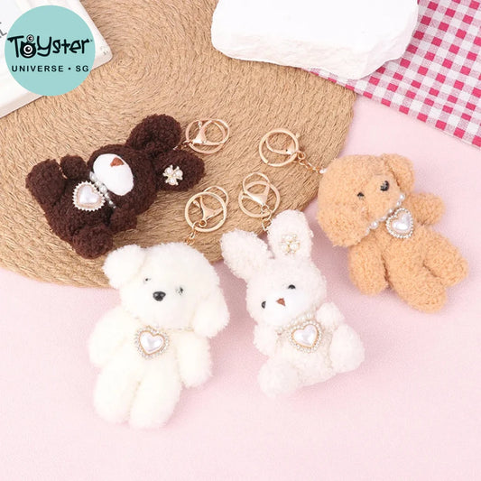 Plush Rabbit Puppy Keychain