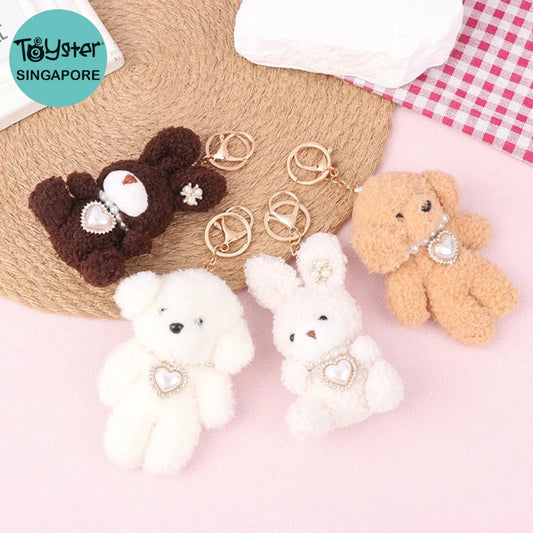 Plush Rabbit Puppy Keychain