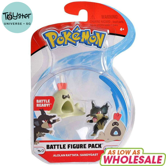 Pokemon Alolan Rattata and Sandygast Articulated Battle Figure - Pokémon