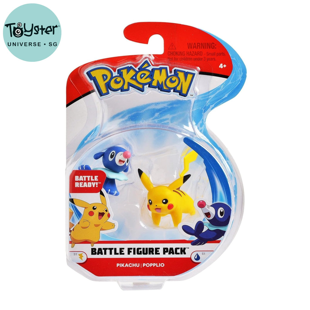 Pokemon Pikachu and Popplio Articulated Battle Figure - Pokémon