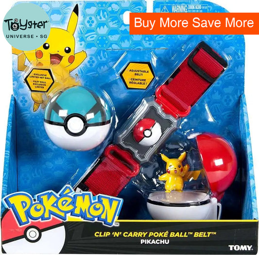 Pokemon PIKACHU Clip N Carry Poke Ball Belt 2 - Pokémon