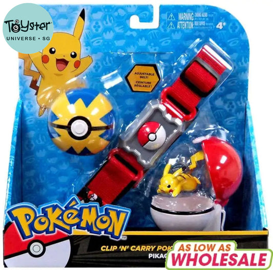 Pokemon PIKACHU Clip N Carry Poke Ball Belt - Pokémon