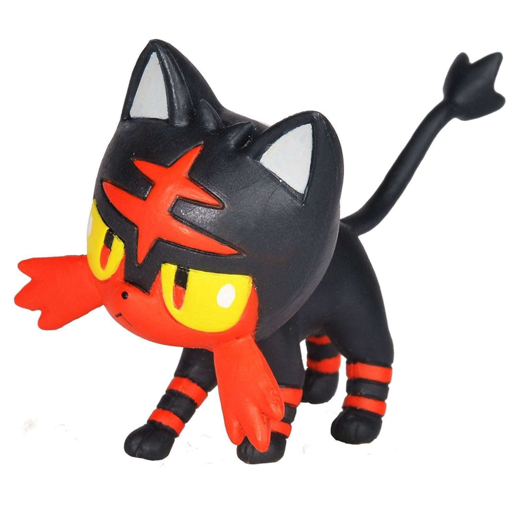 Pokemon Rowlet and Litten Articulated Battle Figure - Pokémon