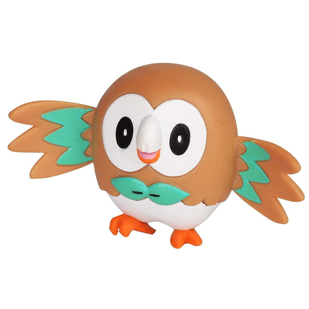 Pokemon Rowlet and Litten Articulated Battle Figure - Pokémon