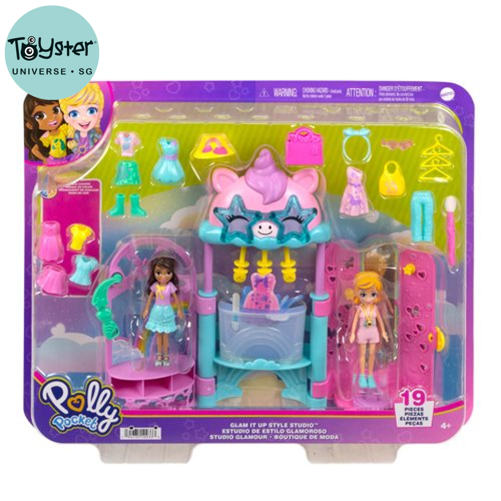 Polly Pocket Glam It Up Style Studio Playset