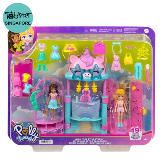 Polly Pocket Glam It Up Style Studio Playset