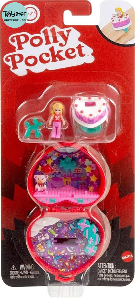 Polly Pocket Mattel 80TH Anniversary Ruby Red Ring Box - Polly Pocket