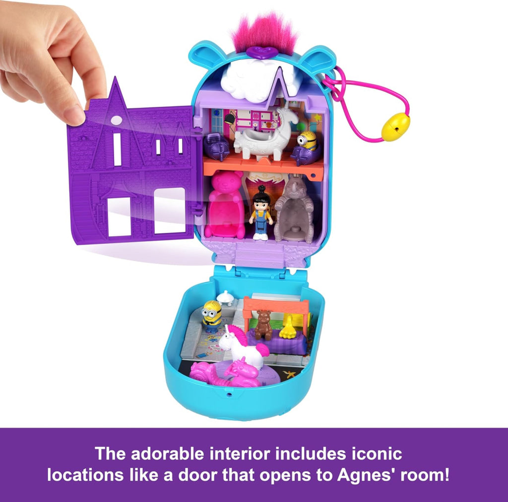 Polly Pocket Playset Minions Collectible Compact With 9 Accessories