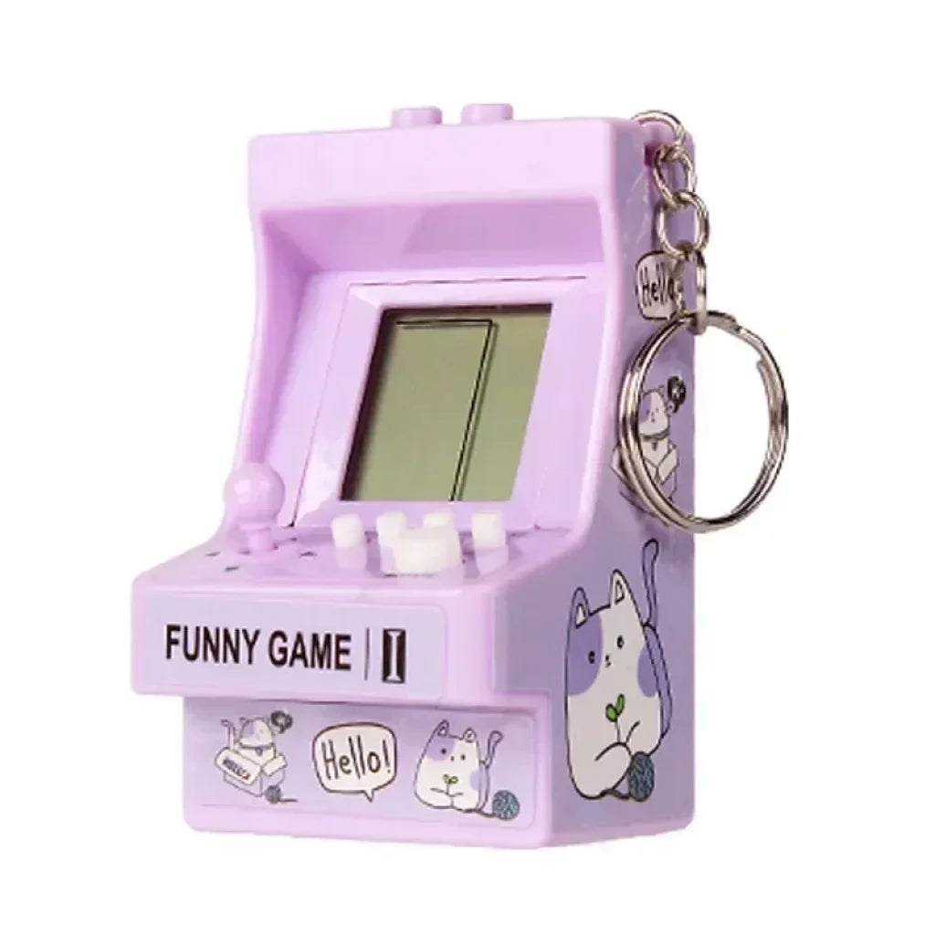 Portable Mini Game Console Key Chain - 980A-Purple / Standard