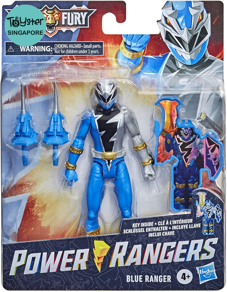 Power Rangers Dino Fury Blue Ranger 6-Inch Action Figure