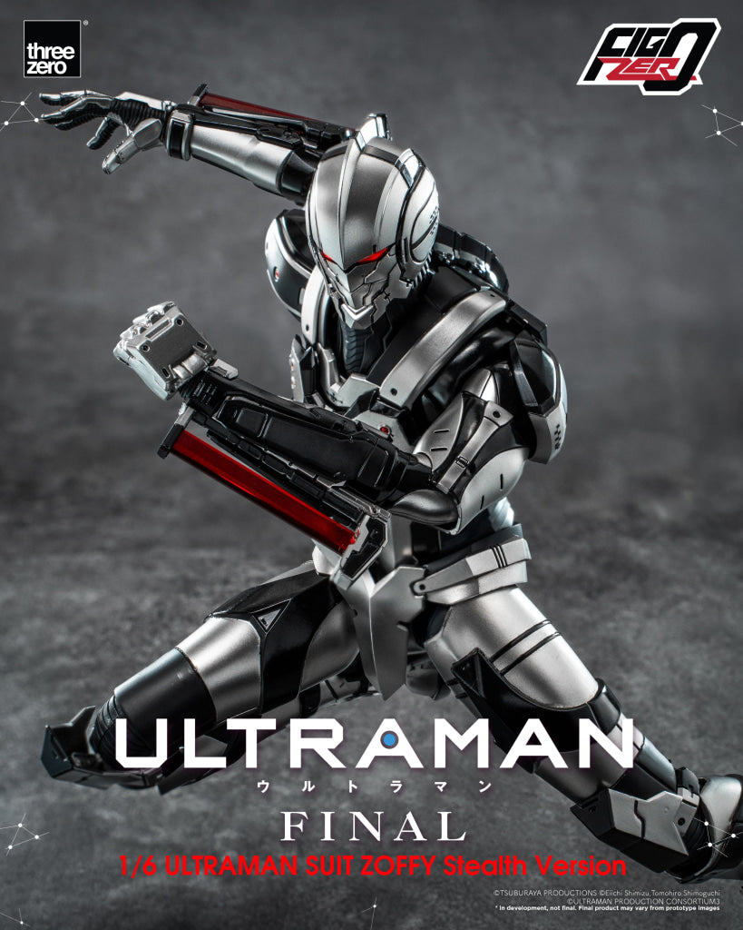 Pre-Order Threezero - Anime Ultraman Final Season Figzero 1/6 Suit Zoffy Stealth Version