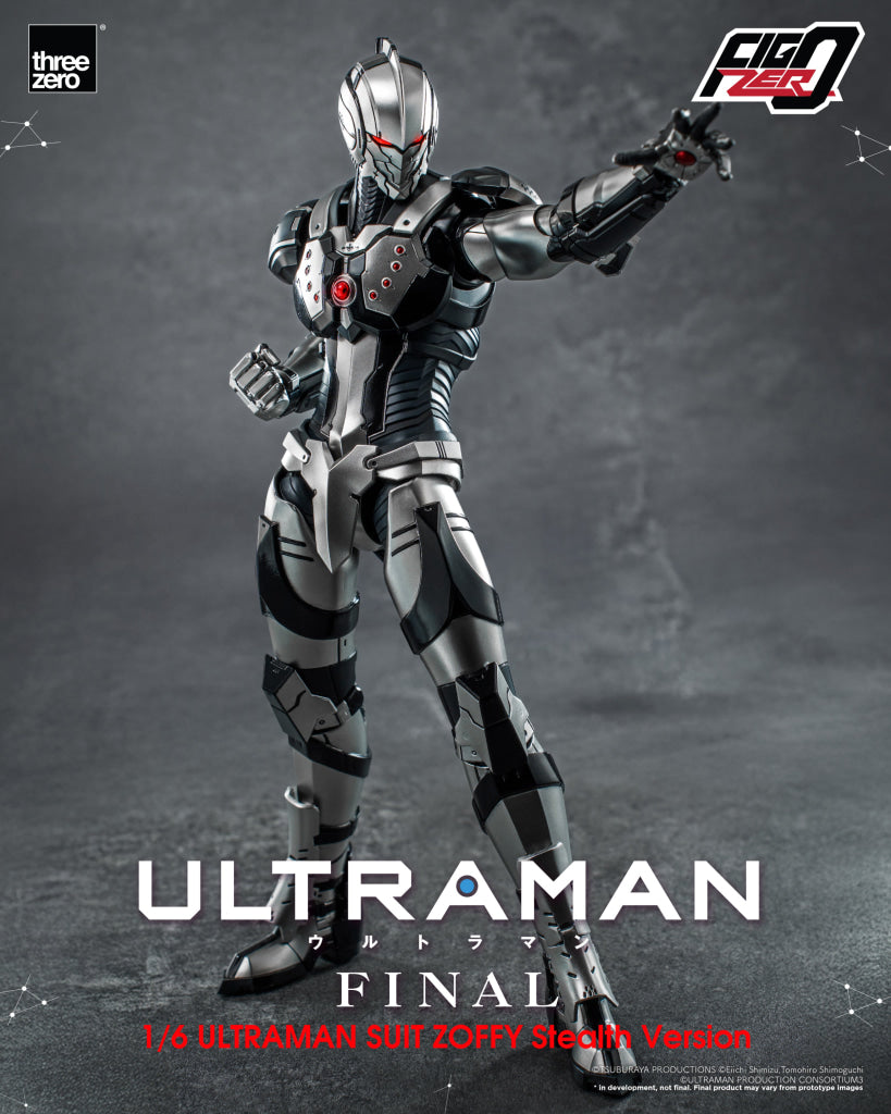 Pre-Order Threezero - Anime Ultraman Final Season Figzero 1/6 Suit Zoffy Stealth Version