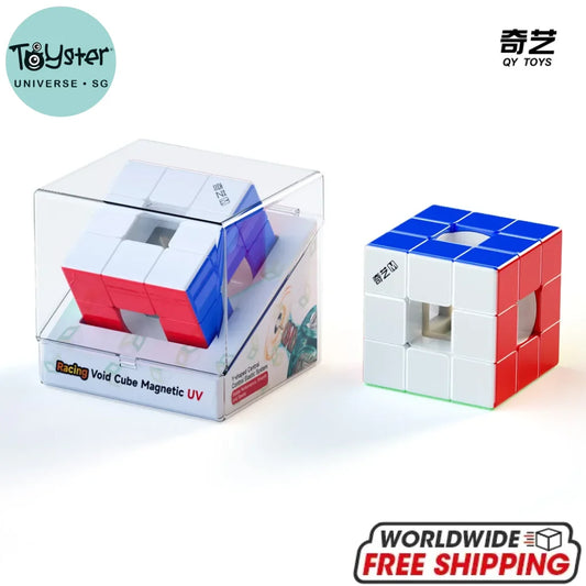 QiYi Racing Void Hollow Magnetic UV Magic Speed Cube Stickerless