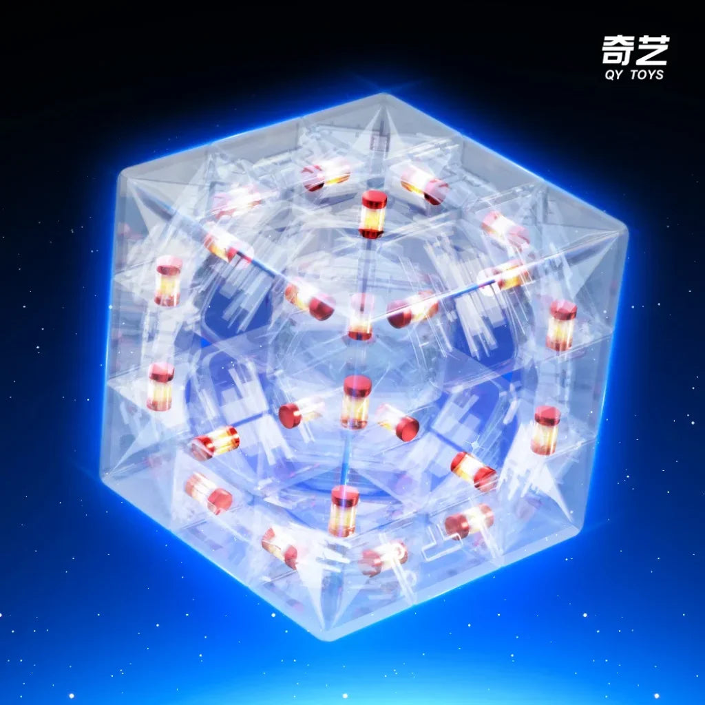 QiYi Racing Void Hollow Magnetic UV Magic Speed Cube Stickerless