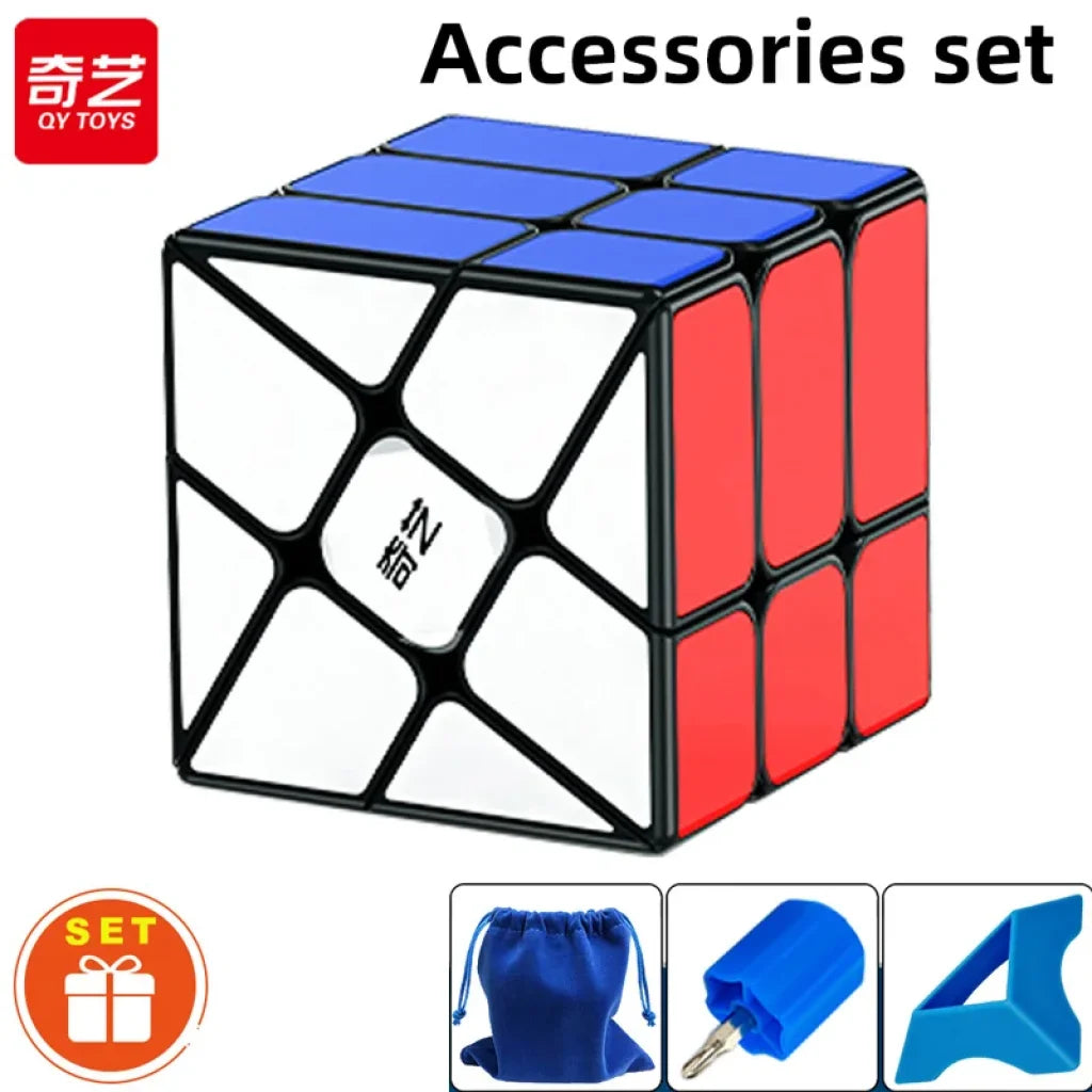 Stickerless Windmill Cube QiYi Speedcube Windmill Magic Cube Special 3x3x3 Stickerless - TOYSTER ...