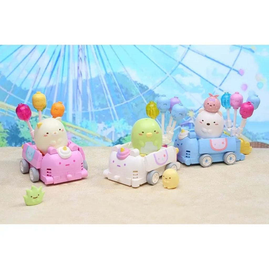 Qman Sumikko Shirokuma & Furoshiki Balloon Car Sumikko