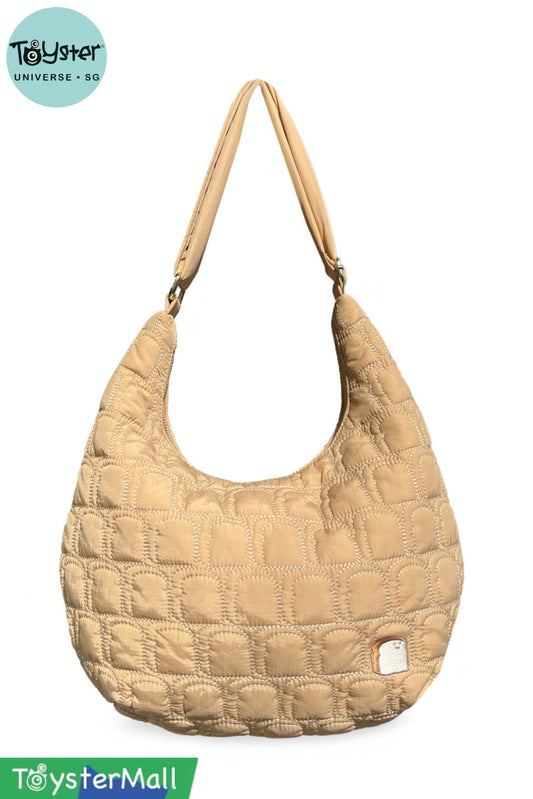 Quilted Toasty Croissant Crossbody Bag - Wheat Starter