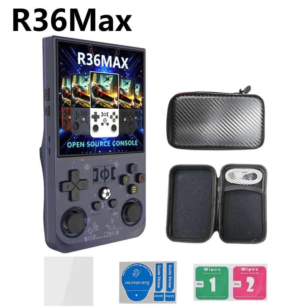 R36S Handheld Game Console 20000+ Games - R36Max Grey / 128GB