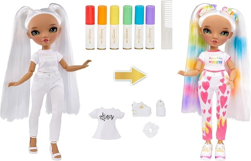 Rainbow High Color & Create - Green Eyes Straight Hair