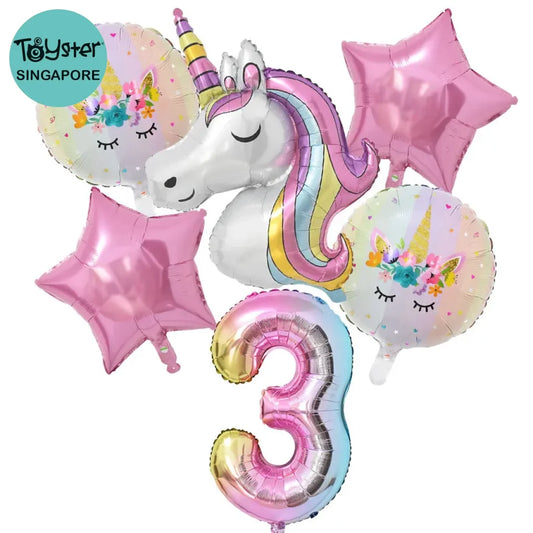 Rainbow Unicorn Theme Birthday Party Decorations