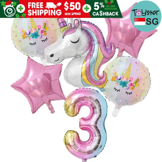 Rainbow Unicorn Theme Birthday Party Decorations